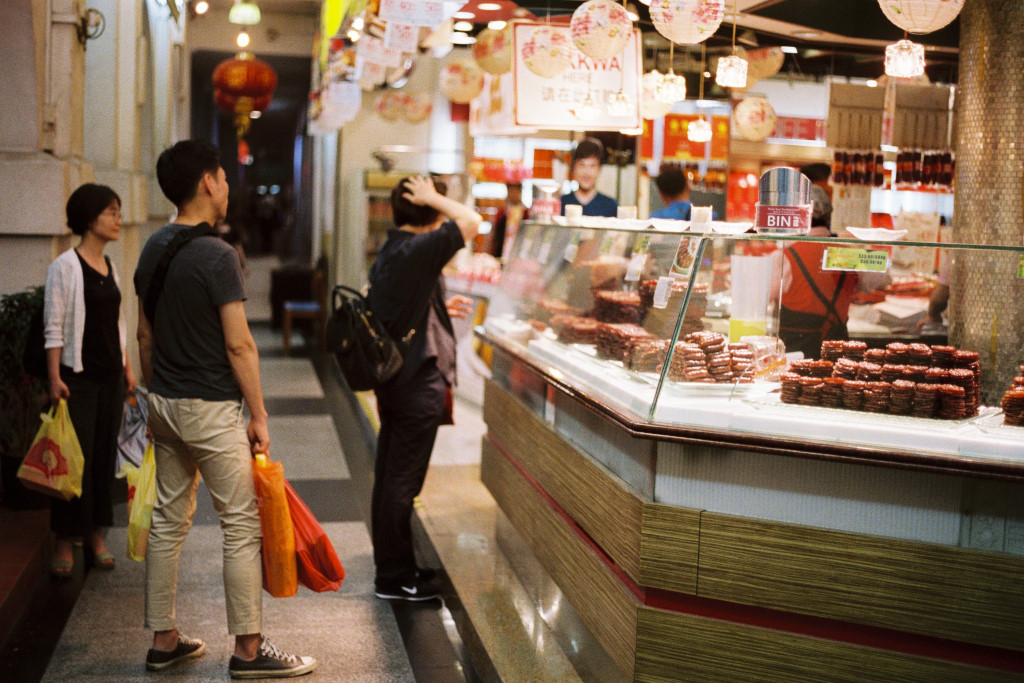 Shop in Chinatown at night