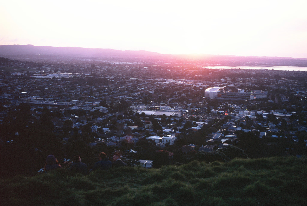 Sunset at Mount Eden.