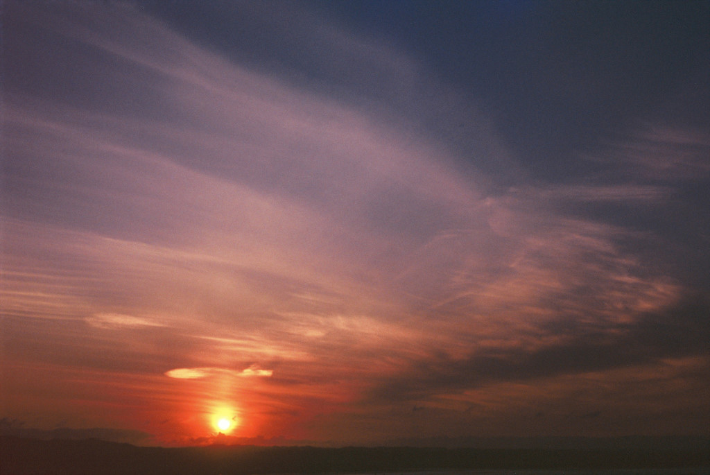 Sunset at Mount Eden.